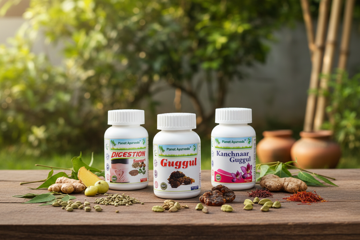 Herbalni suplementi od Planet Ayurveda kao podrška pravilnoj Ajurvedskoj dijeti za Kapha došu i bolji metabolizam.