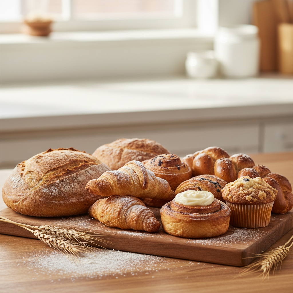 Razne vrste hleba i peciva koji sadrže gluten i treba da se izbegavaju kod celijakije i glutenske netolerancije.