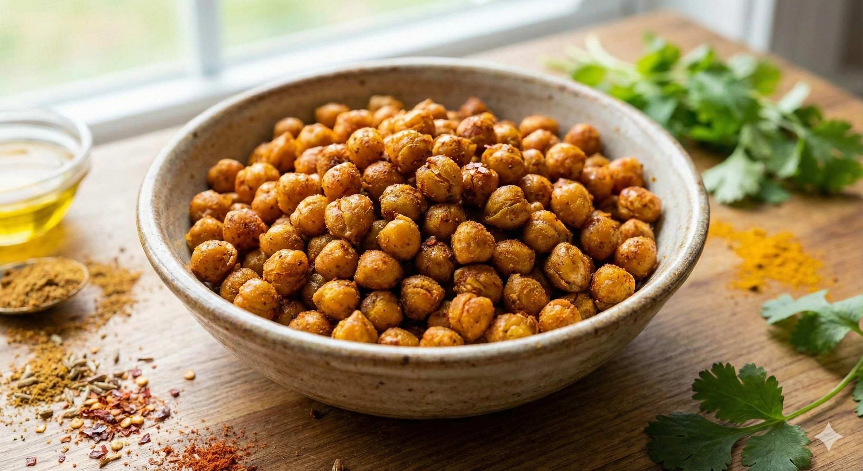 Pečeni Začinjeni Leblebije: Proteinska zamena za čips